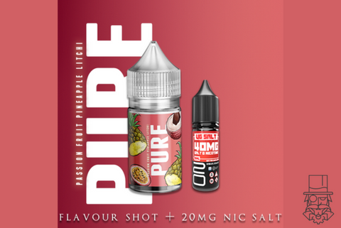 Emissary Elixirs - PURE RED Max Nic Salt Flavour Shot + 20MG/35MG Nicotine Shot