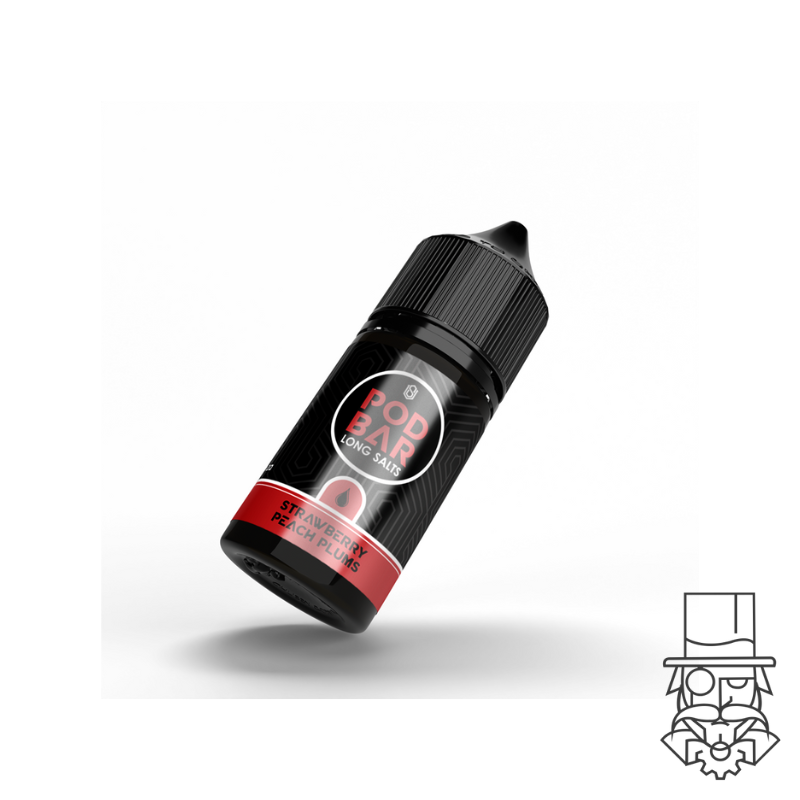 Pod Bar -  STRAWBERRY PEACH PLUM Nic Salt/MTL Flavour Shot (Nicotine Sold Separately)