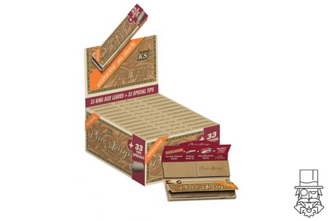 Pure Hemp Unbleached King Size + Tips