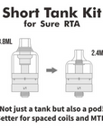 Short Tank Kit for SURE Gravity-Feeding RTA