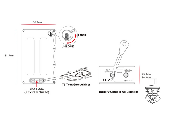 Clutch X18 Dual 18650 Mechanical Mod